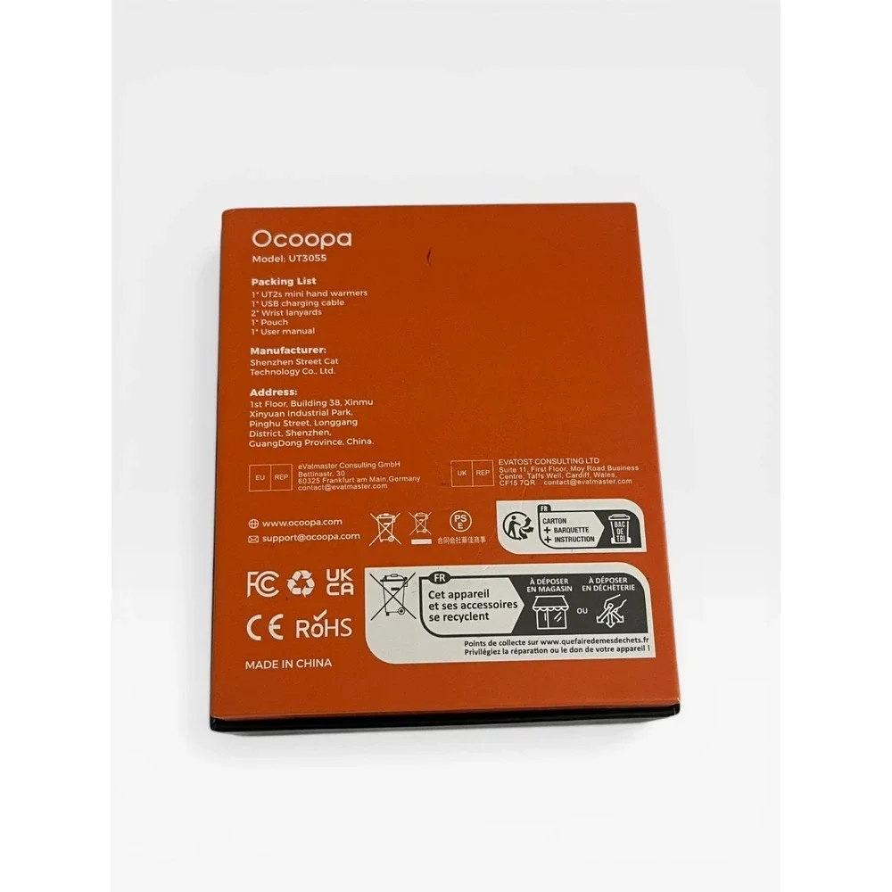 Ocoopa UT2 Mini Rechargeable Hand Warmers Magnetic Black Union Series UT3055 Set